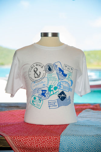 Saba Rock Stamps T-Shirt